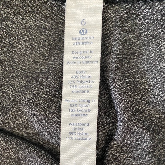 Grey Lululemon leggings In excellent condition. - Picture 5 of 6